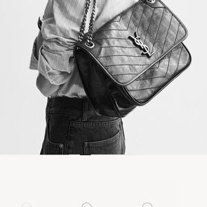 Yves Saint Laurent Niki Medium In Vjntage Leather